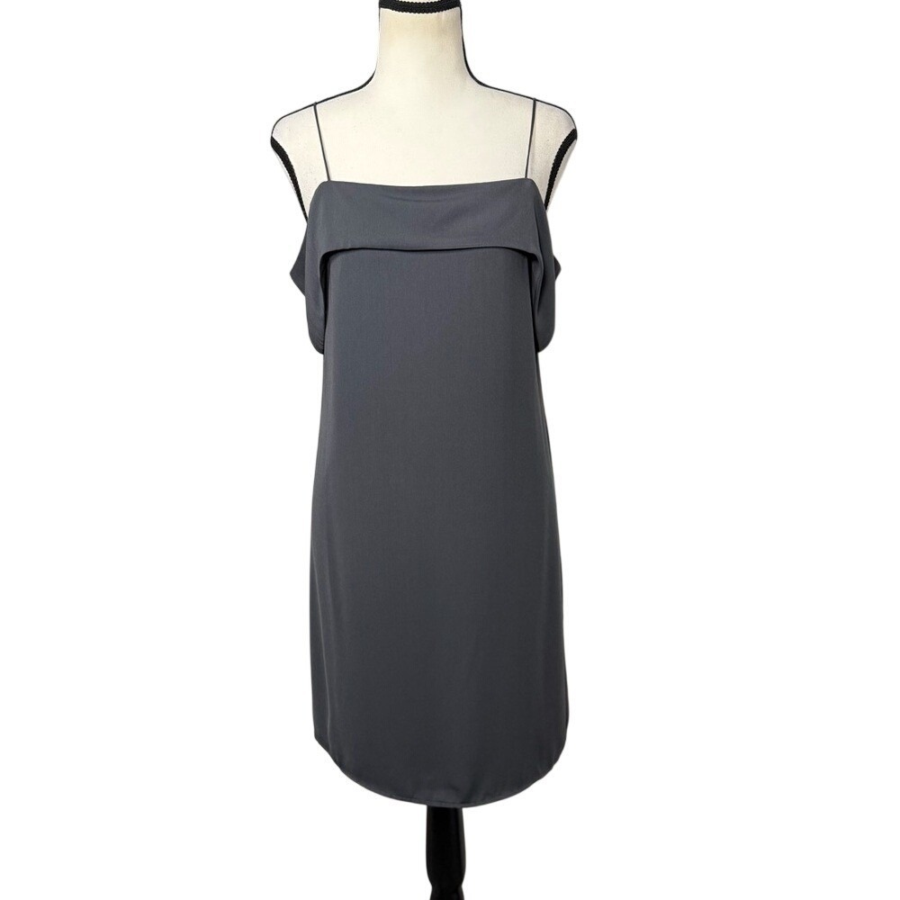 3/$20💥 Naked‎ Zebra Gray Mini Dress Minimalist Formal Capsule Wardrobe Staple